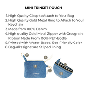 Mini Denim Key Pouch