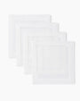Hemstitched Italian Linen Cocktail Napkins + Embroidery | 4