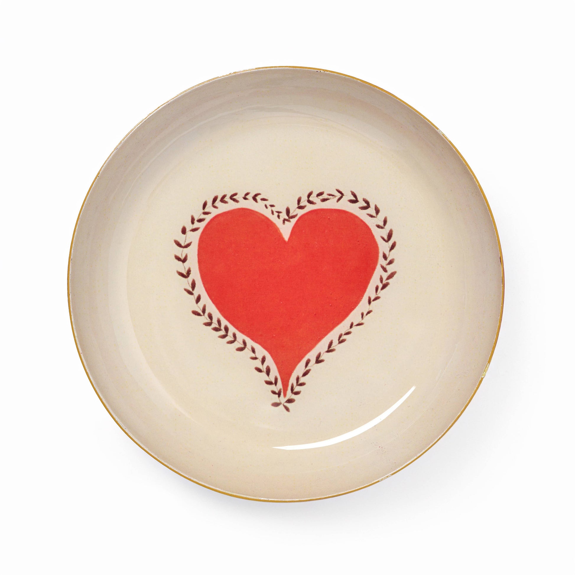 Round Enamel Decorative Tray