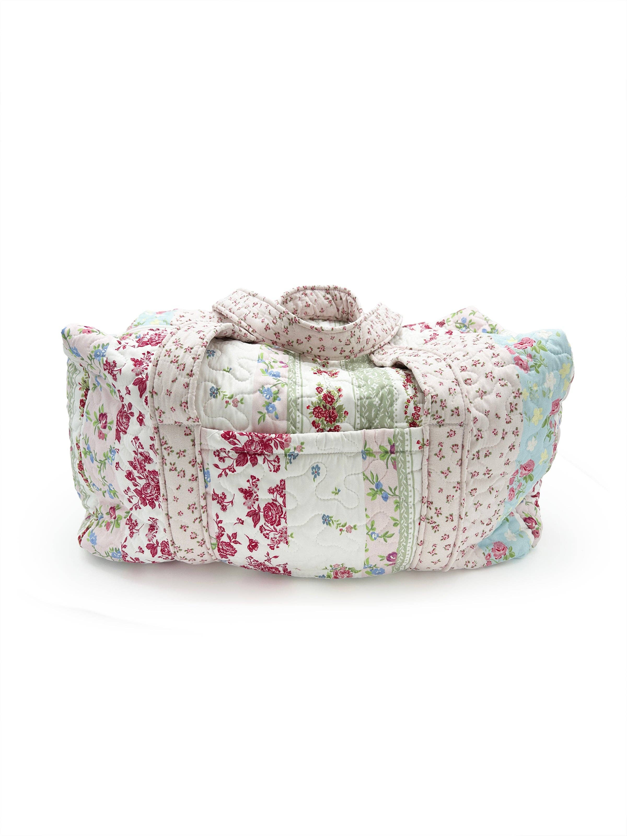 Quilted Weekender Duffle Bag