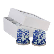 Golden Rabbit Enamelware Swirl Set of 2 Salt & Peppers