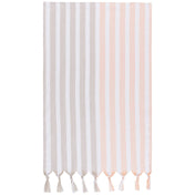 Dove Gray Nectar Cabana Stripe Dishtowel