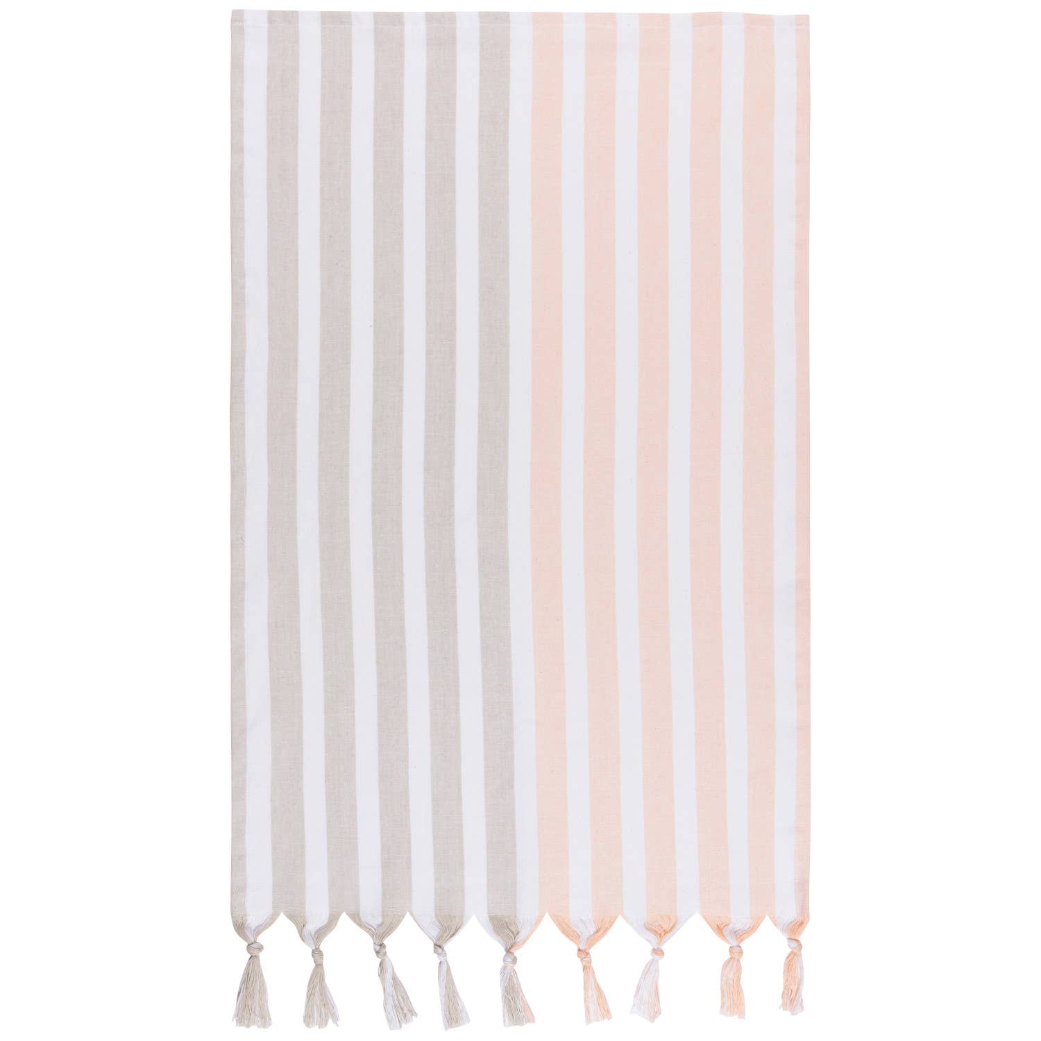 Dove Gray Nectar Cabana Stripe Dishtowel