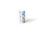 Iris Blue Medium Cylinder Vase with Knobbed Foot