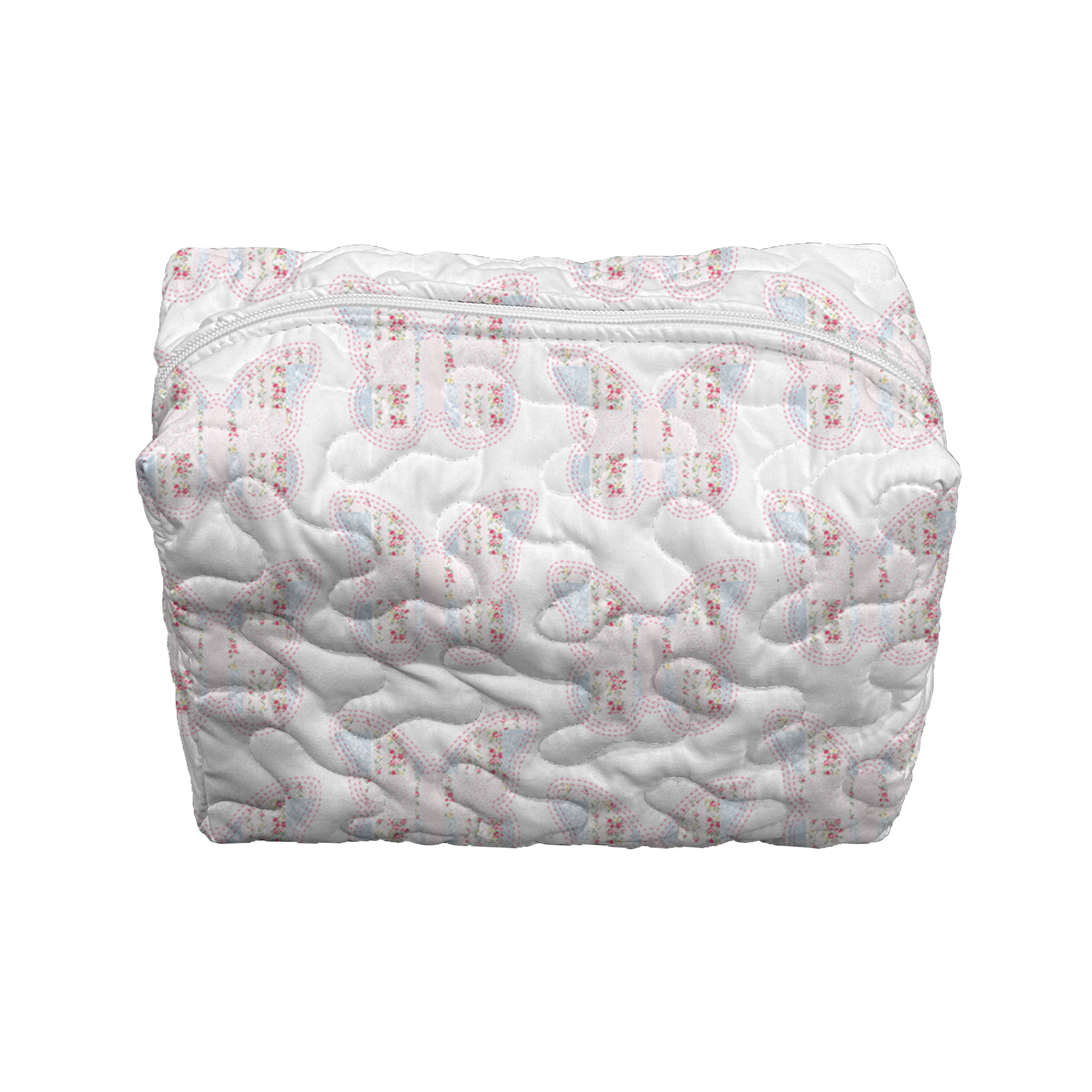Butterfly Patchwork Quilted Makeup Bag