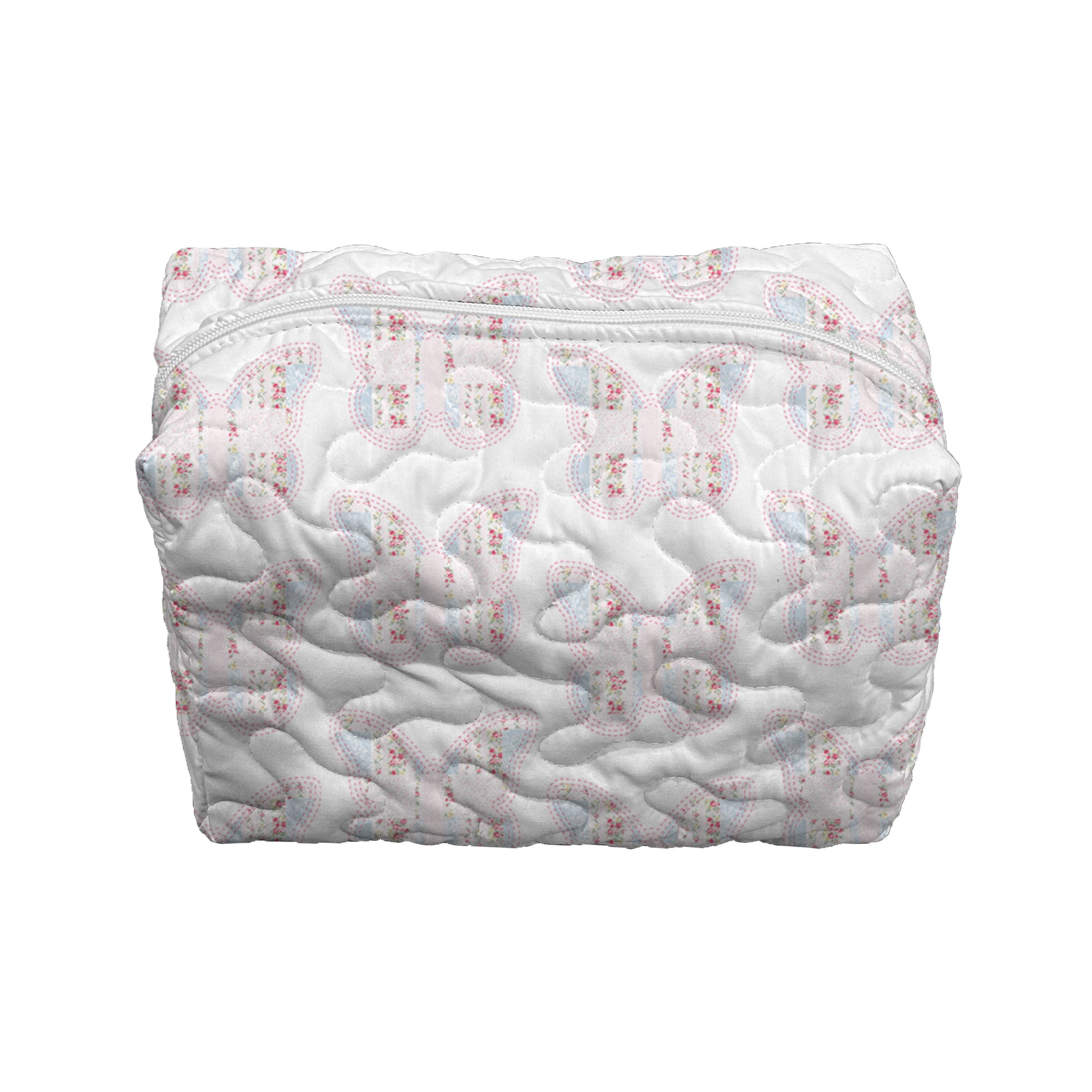 Butterfly Patchwork Quilted Makeup Bag