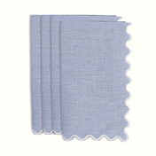 Linen Scalloped Dinner Napkins | S4