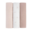 3 Pack Muslin Swaddles - Gingham Bear Collection