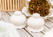 White Ruffle Salt and Pepper Shaker Set