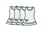 Tennis Dress Cocktail Napkins - Set of 4