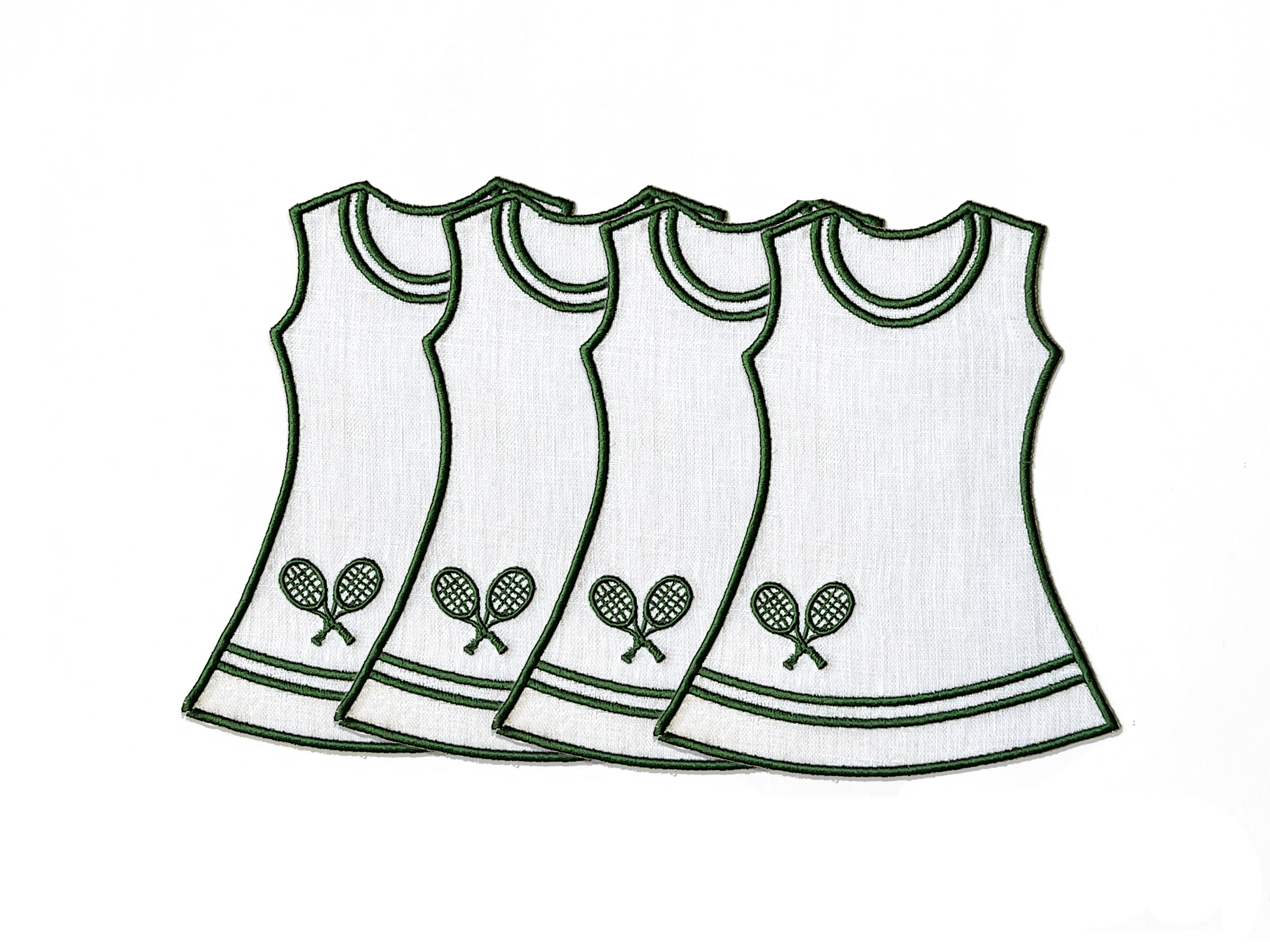 Tennis Dress Cocktail Napkins - Set of 4