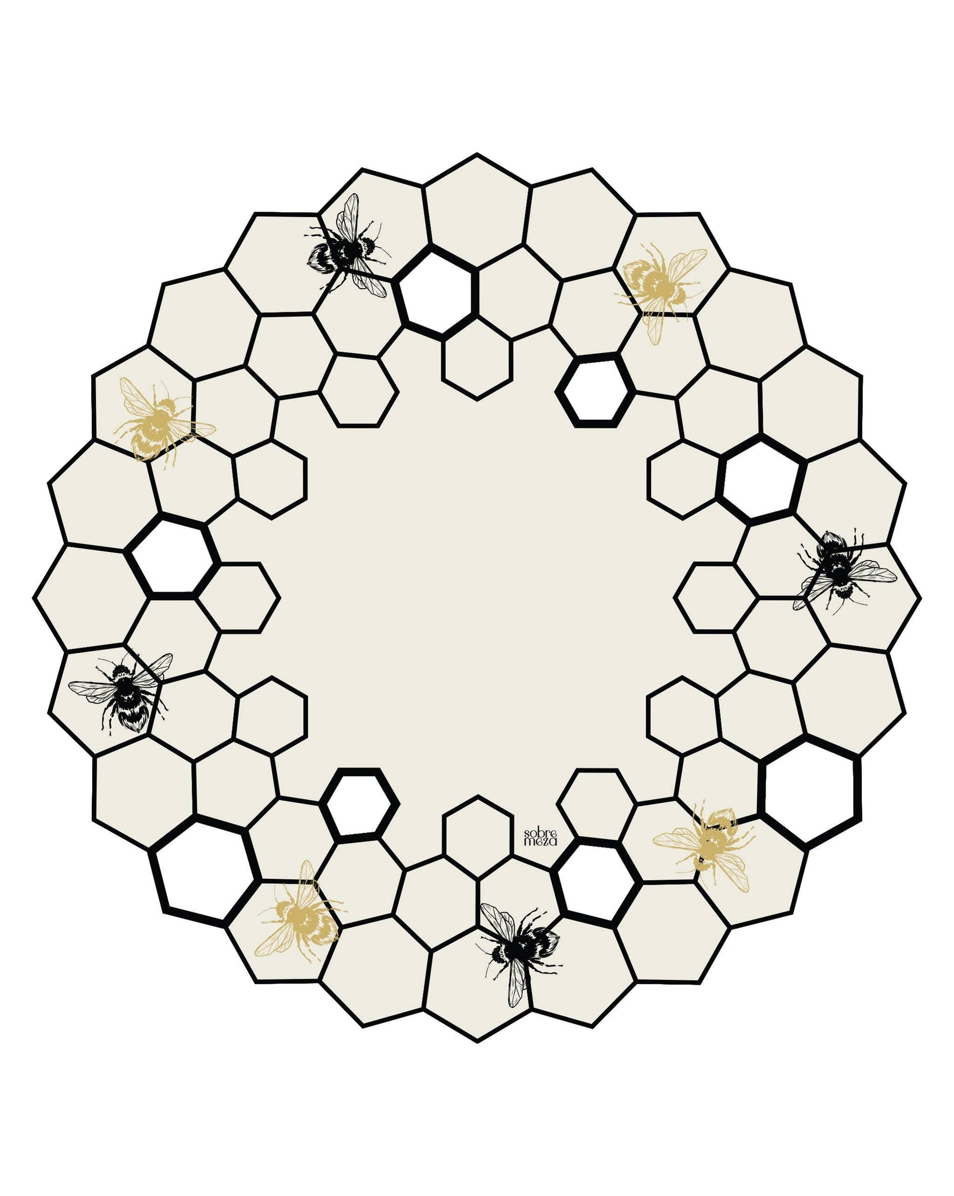 Bee Hive Challah Cover