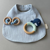 Muslin Cotton Snap Baby Bib