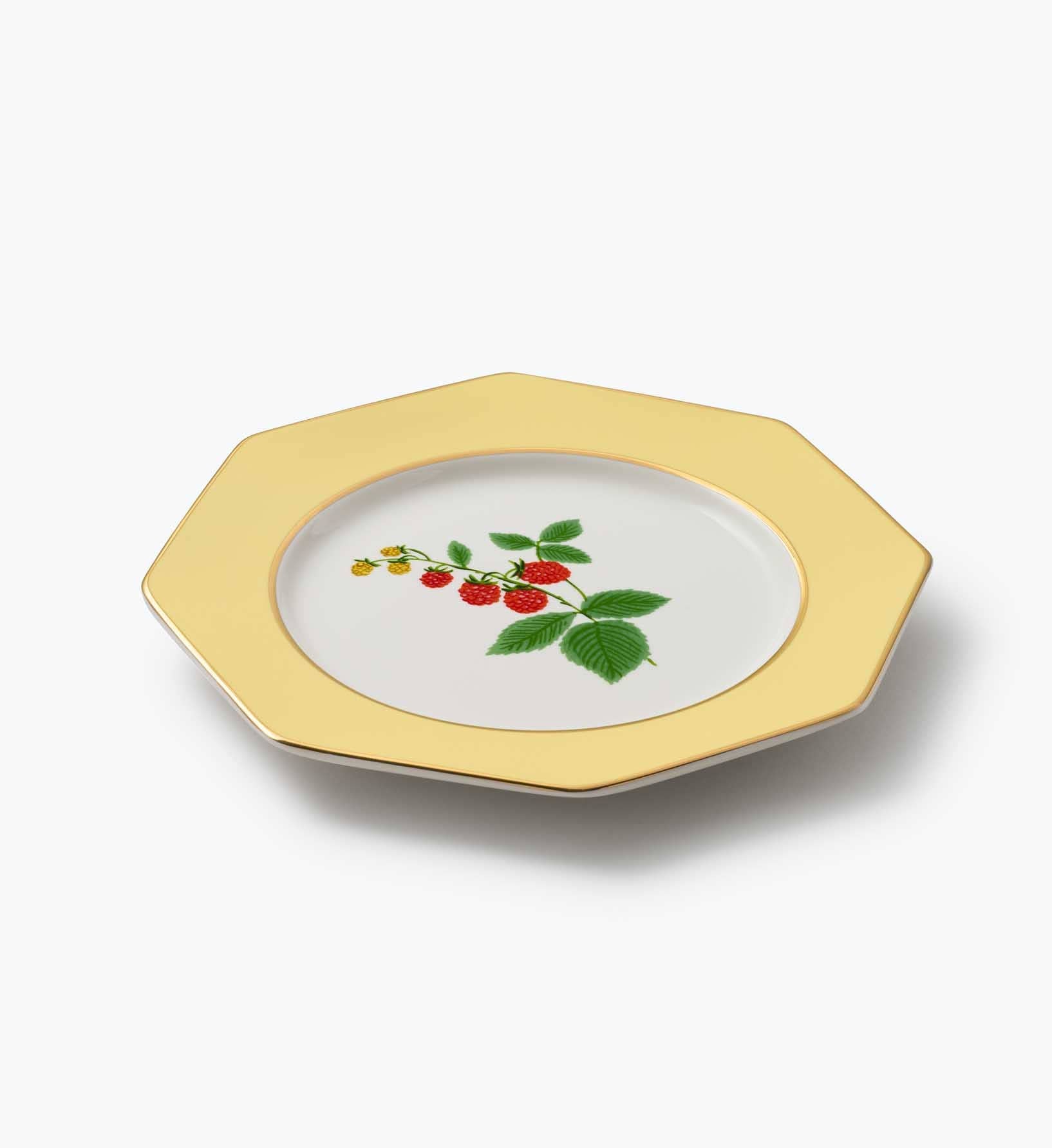 Roses Porcelain Dessert Plate Set