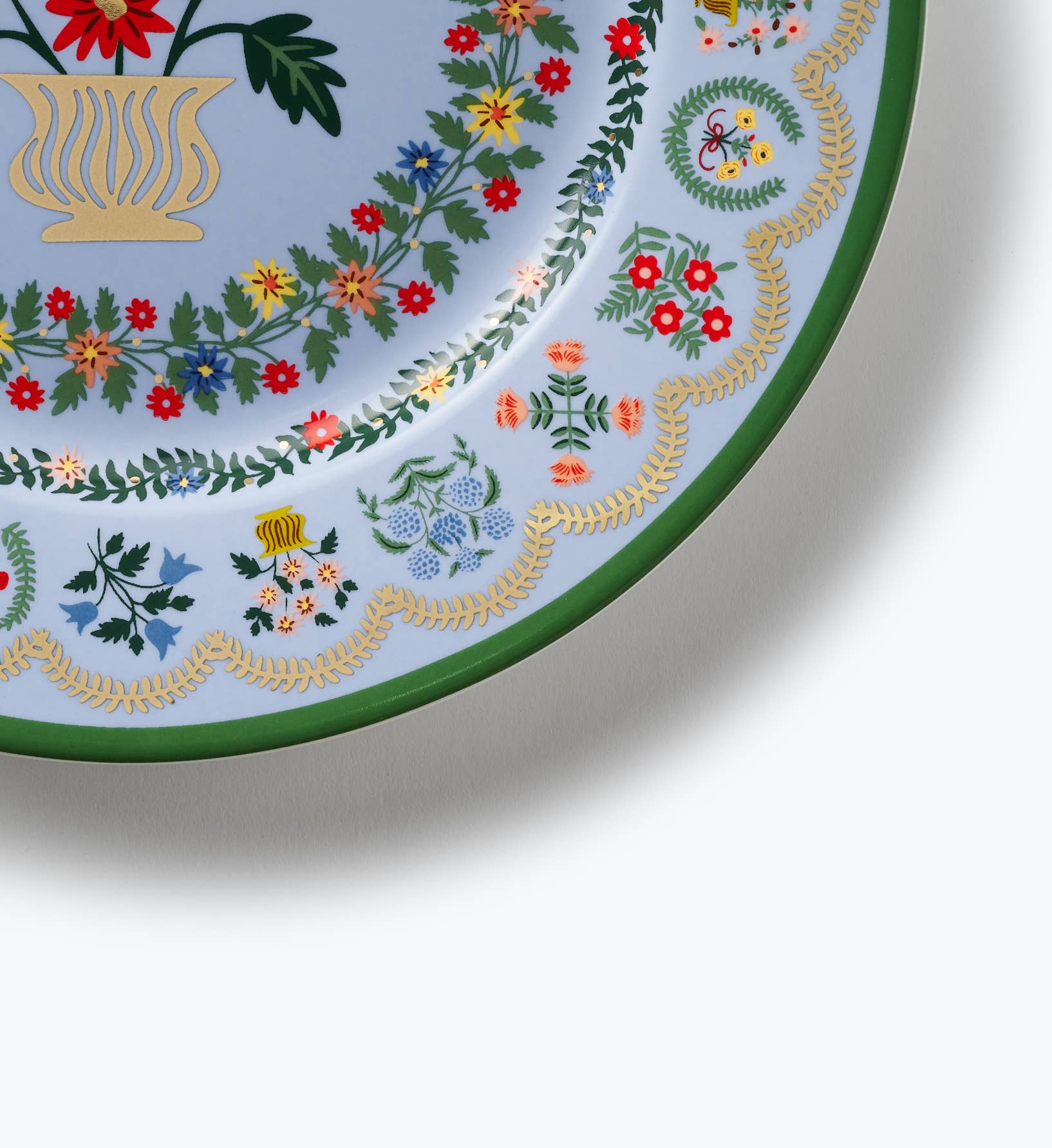 Rosette Porcelain Dessert Plate Set