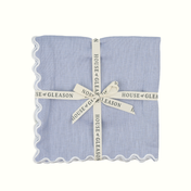 Linen Scalloped Dinner Napkins | S4