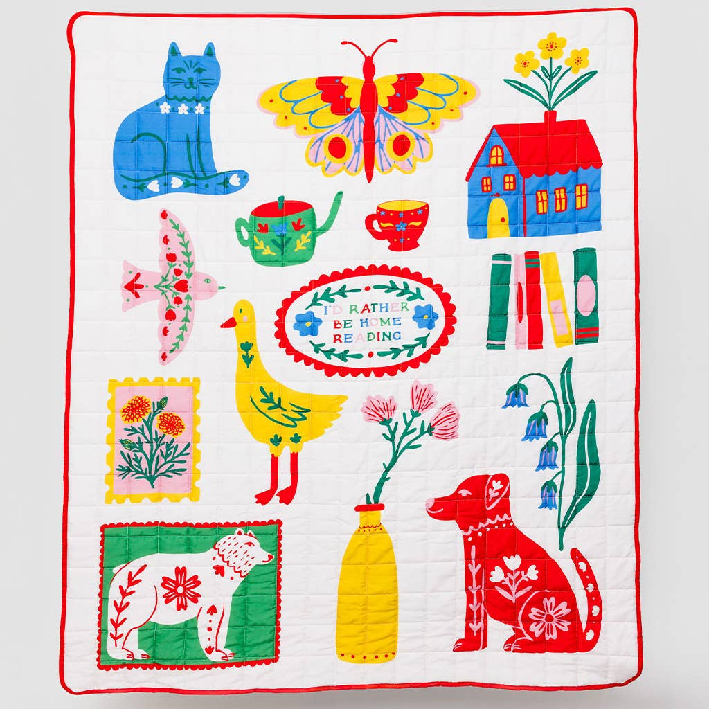Quilted Blanket, Scandinavian Icons