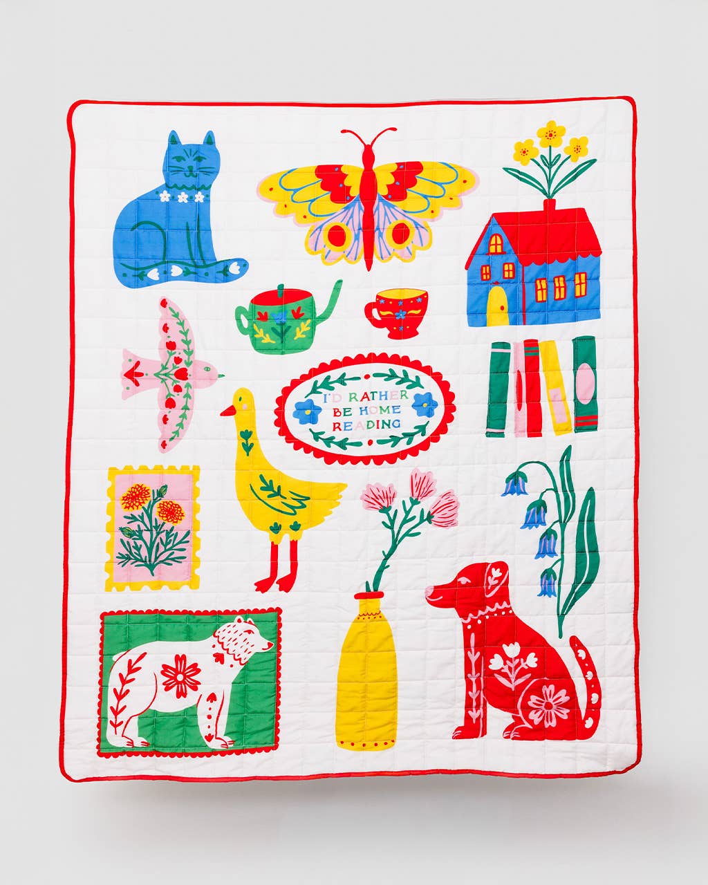 Quilted Blanket, Scandinavian Icons