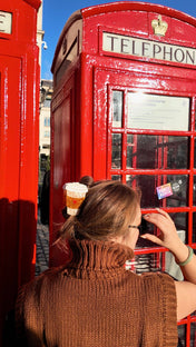 Hand-Painted Heart Coffee Cup Acetate Claw Hair Clip