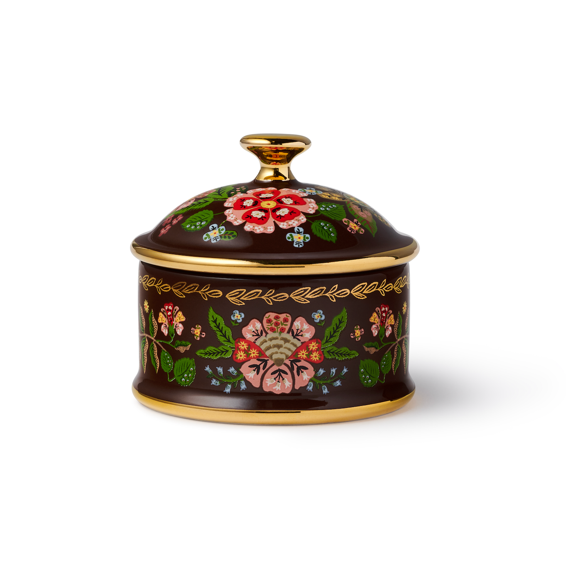 Gracie Round Porcelain Box