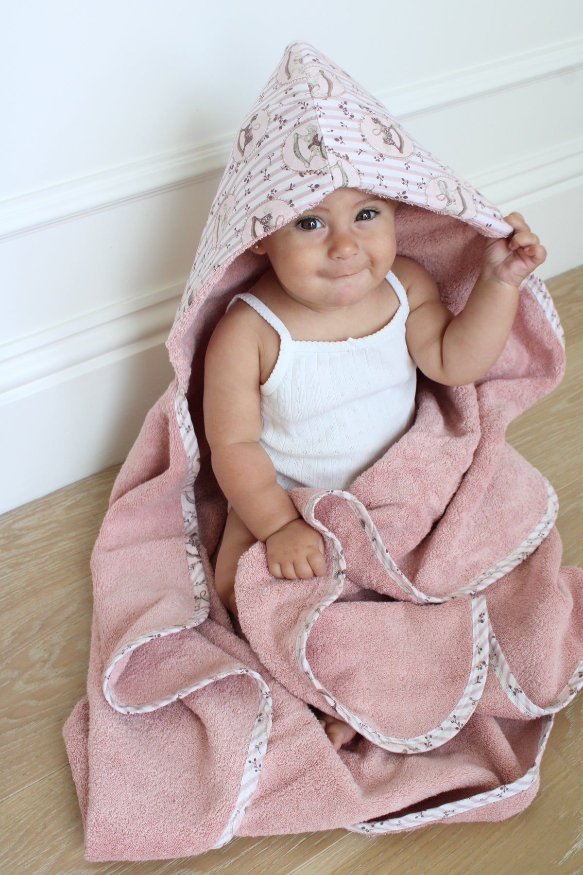 Rocking Horse Hooded Bath Towel