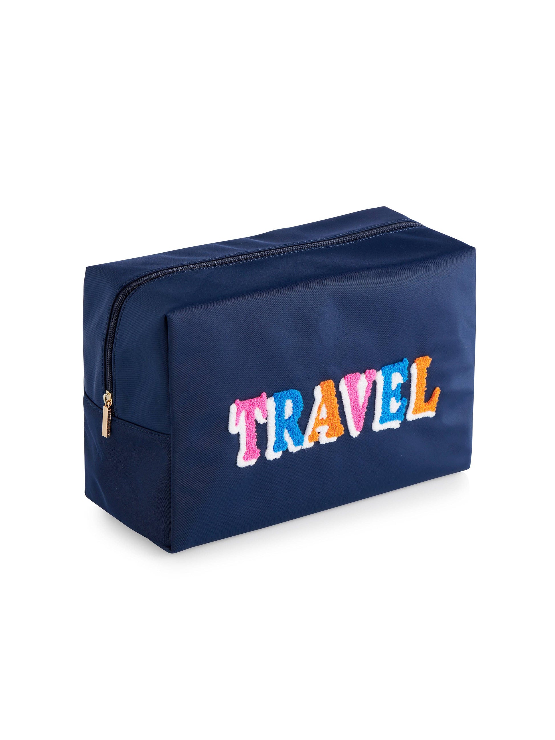 "TRAVEL" Oversized Zip Pouch
