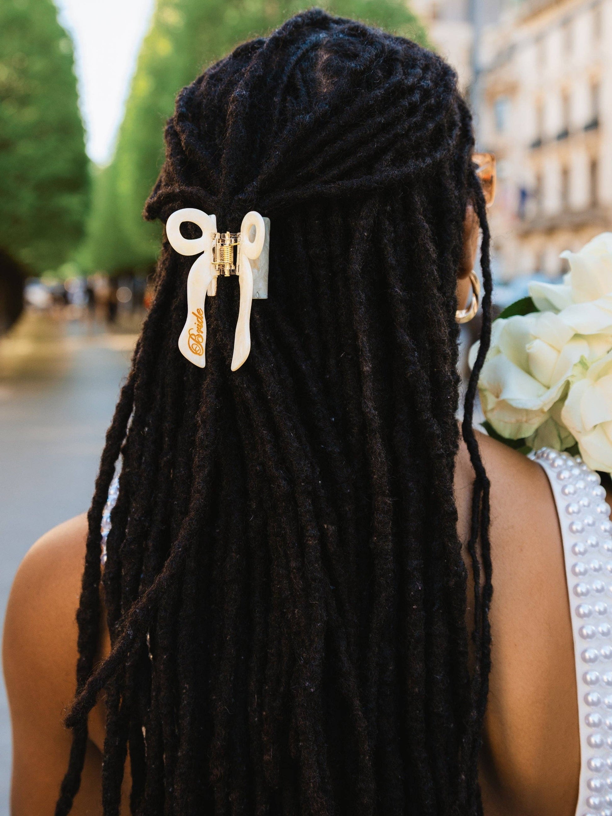 Bride Bow Claw Hair Clip