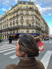 Hand-painted Party Cake Claw Hair Clip