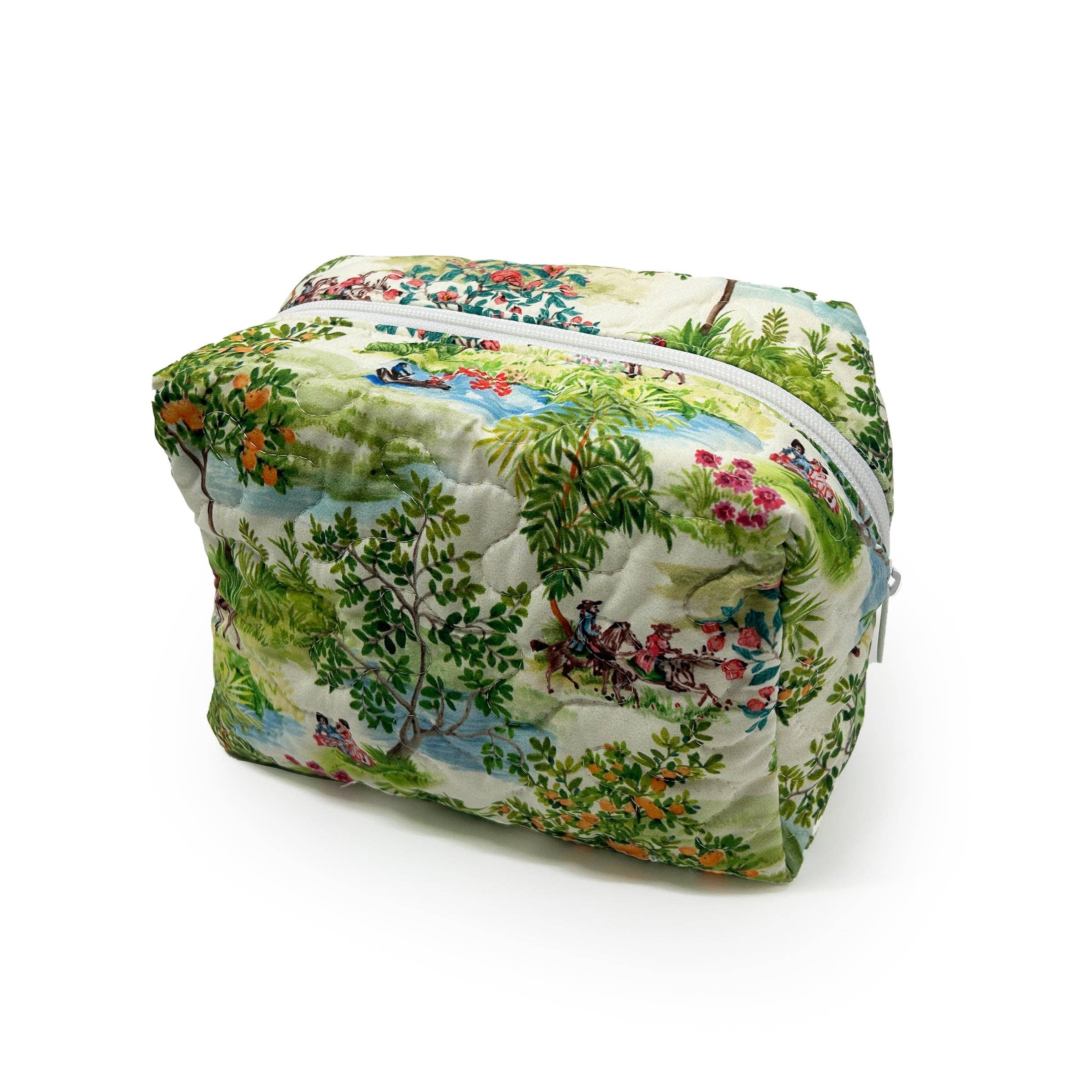 Positano Toile Makeup Bag