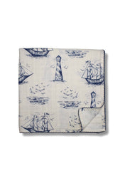 Nautical Sailor Dream Muslin Blanket