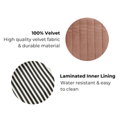 My Makeup Quilted Velvet Cosmetic Box