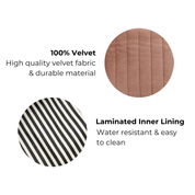 My Makeup Quilted Velvet Cosmetic Box