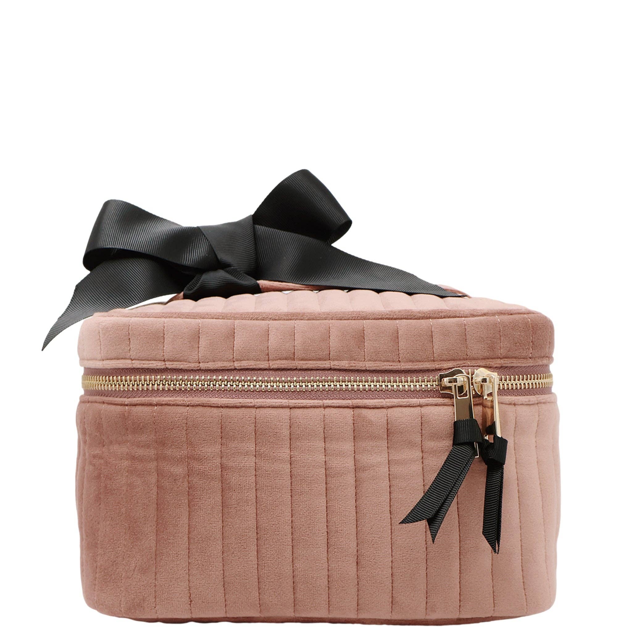 My Makeup Quilted Velvet Cosmetic Box