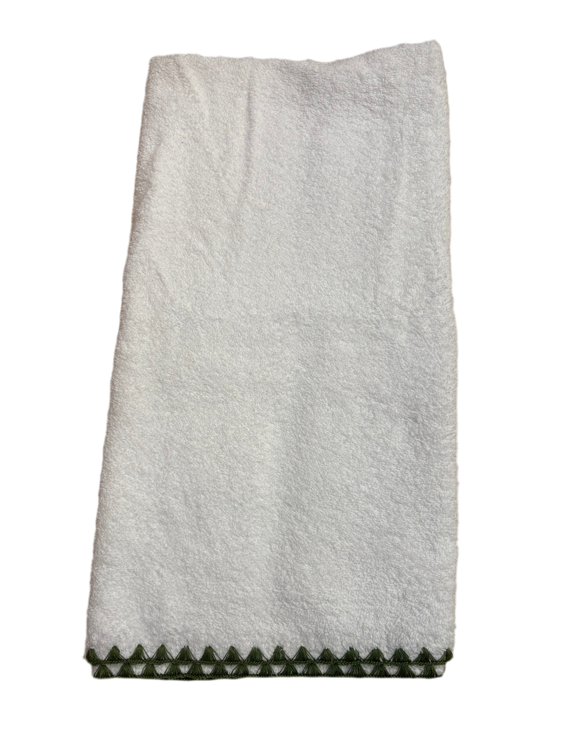 White Shell Point Hand Towel