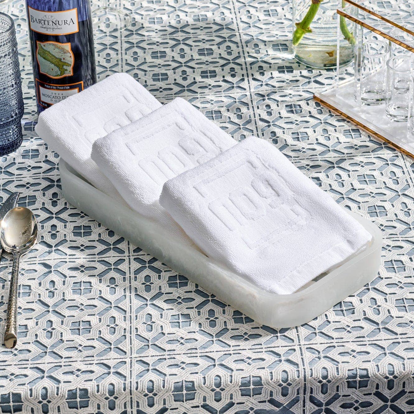 Resin Pesach Towel Box Set