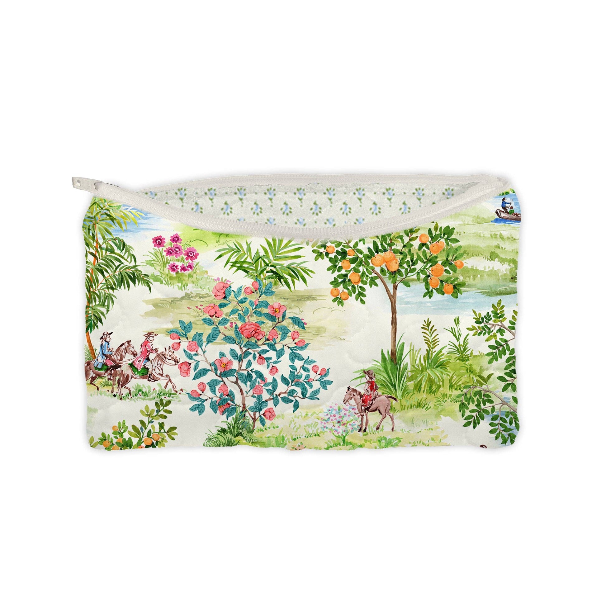 Positano Toile Makeup Bag