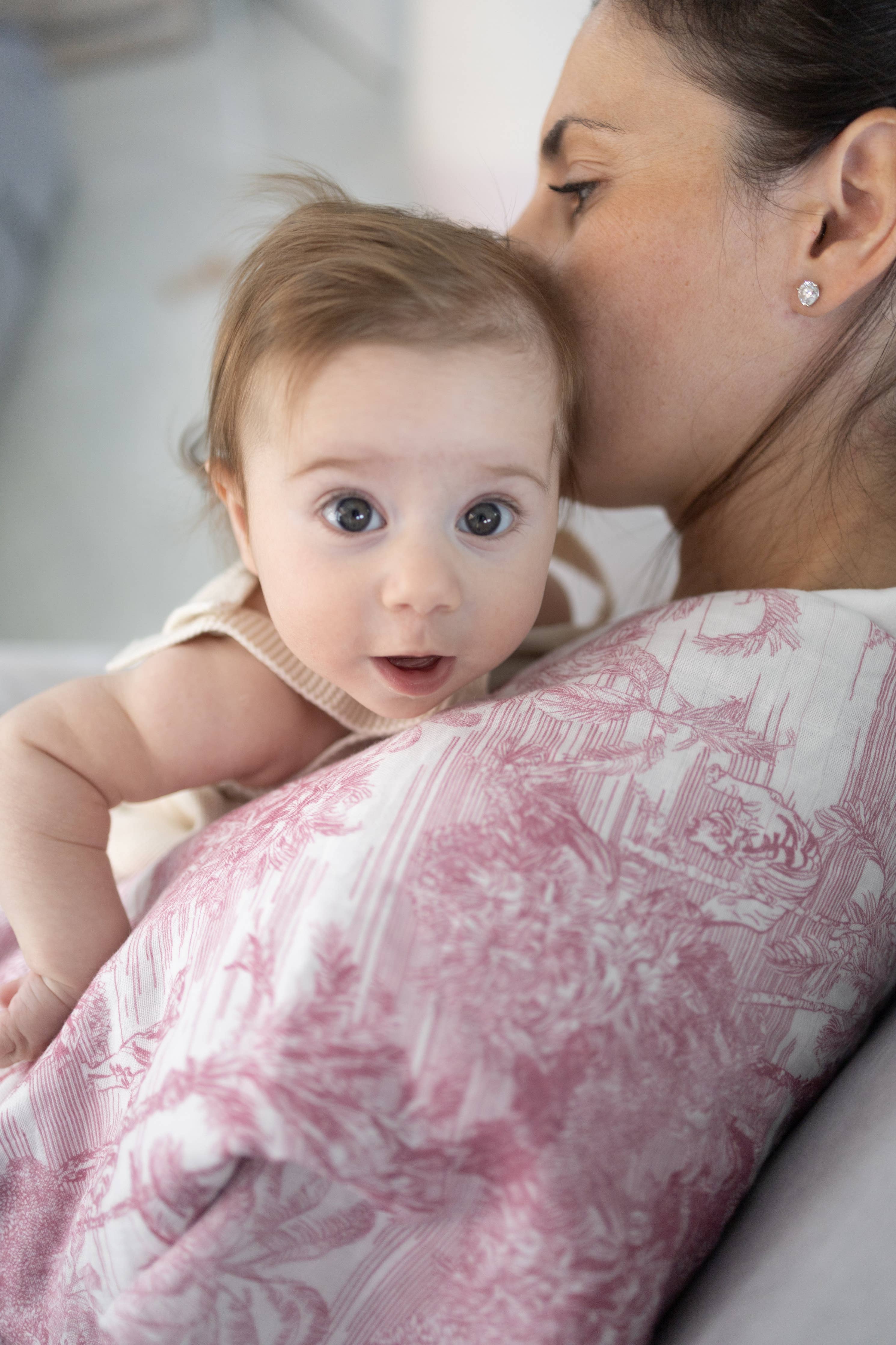 Jungle Toile Muslin Blanket