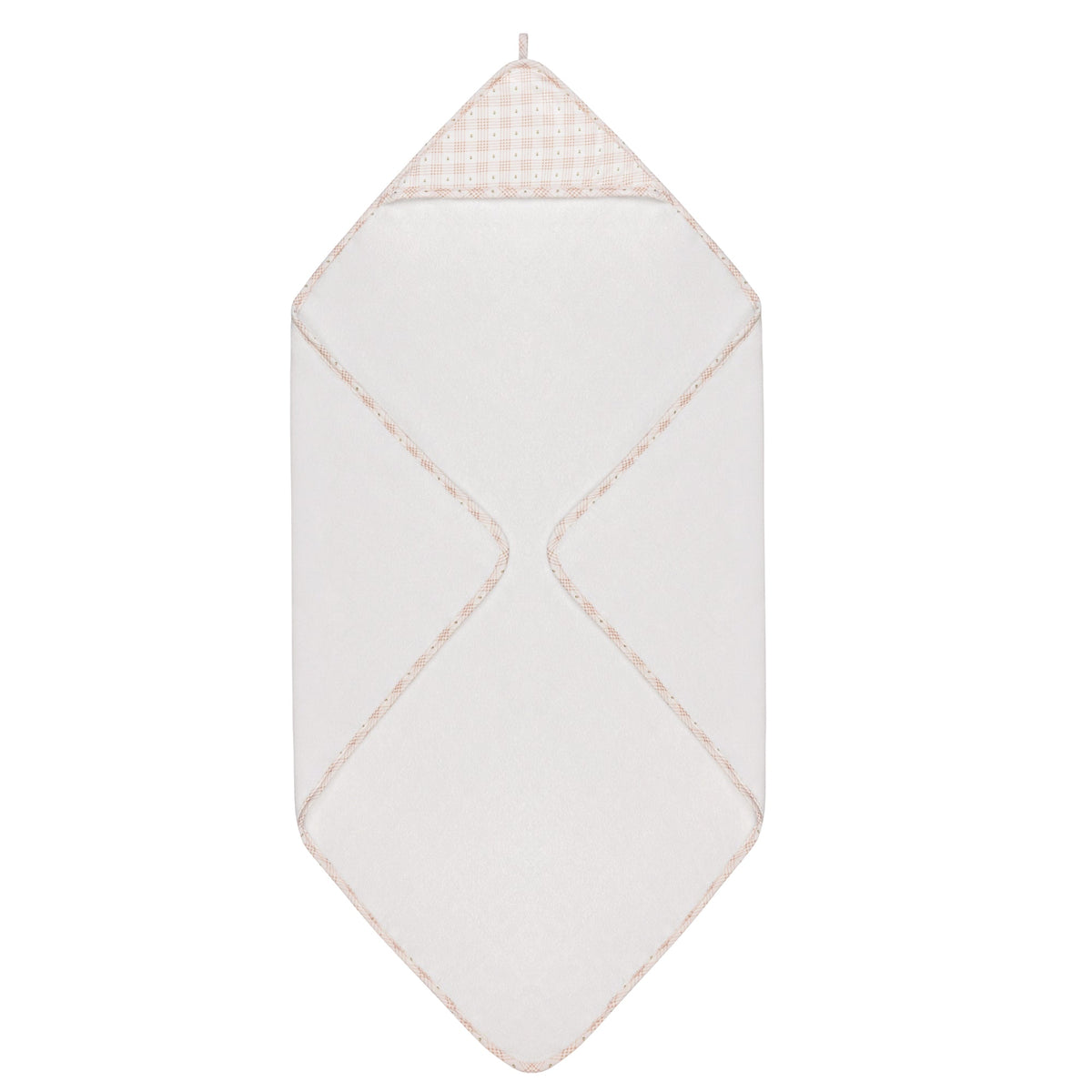 Solid Scalloped Hooded Towel and Washcloth Set