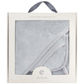 Solid Scalloped Hooded Towel and Washcloth Set