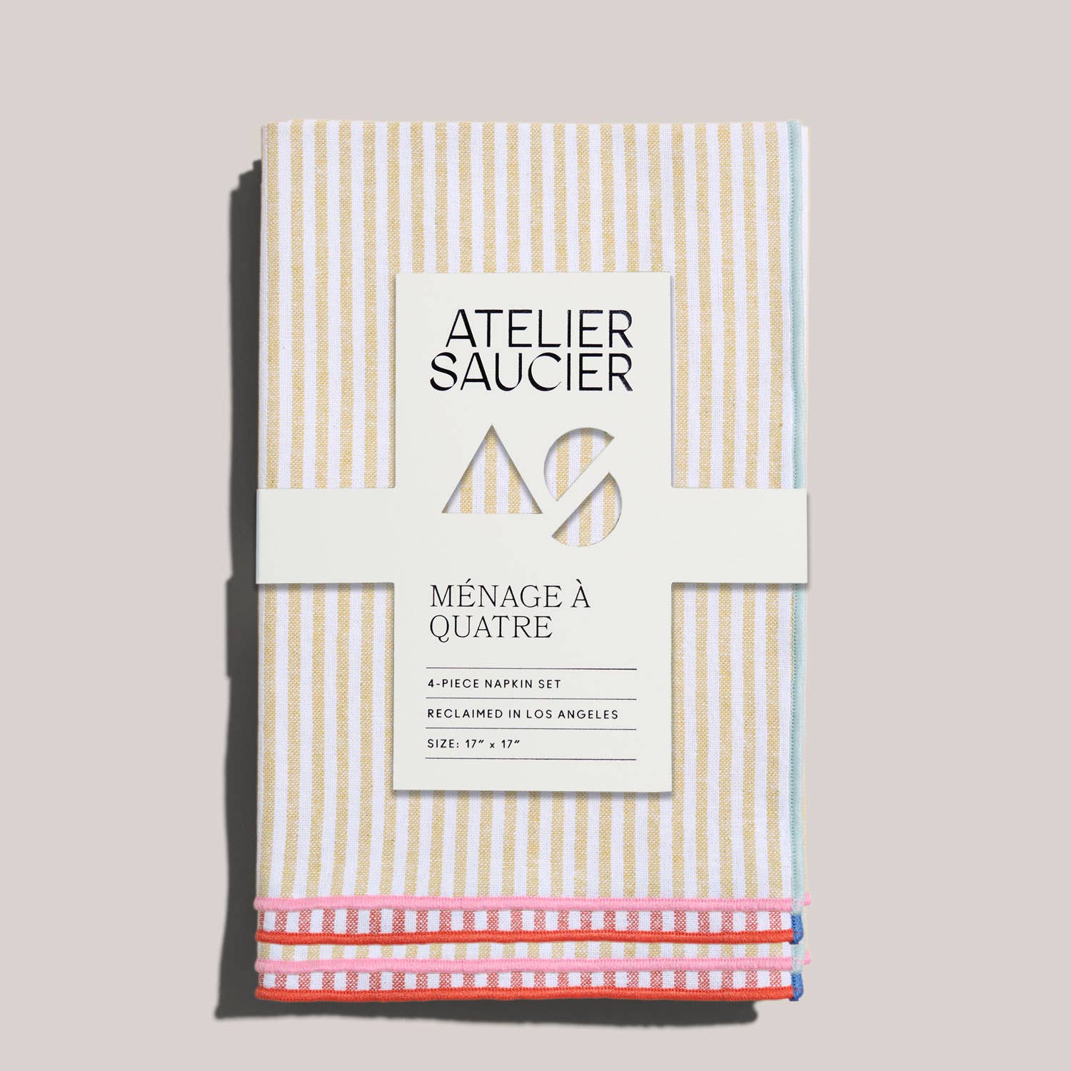 Contrasting Trim Napkins | 4