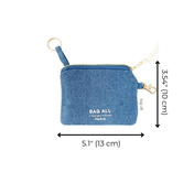Mini Denim Key Pouch