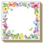 Colorful Butterfly Border Notepad
