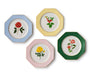 Roses Porcelain Dessert Plate Set