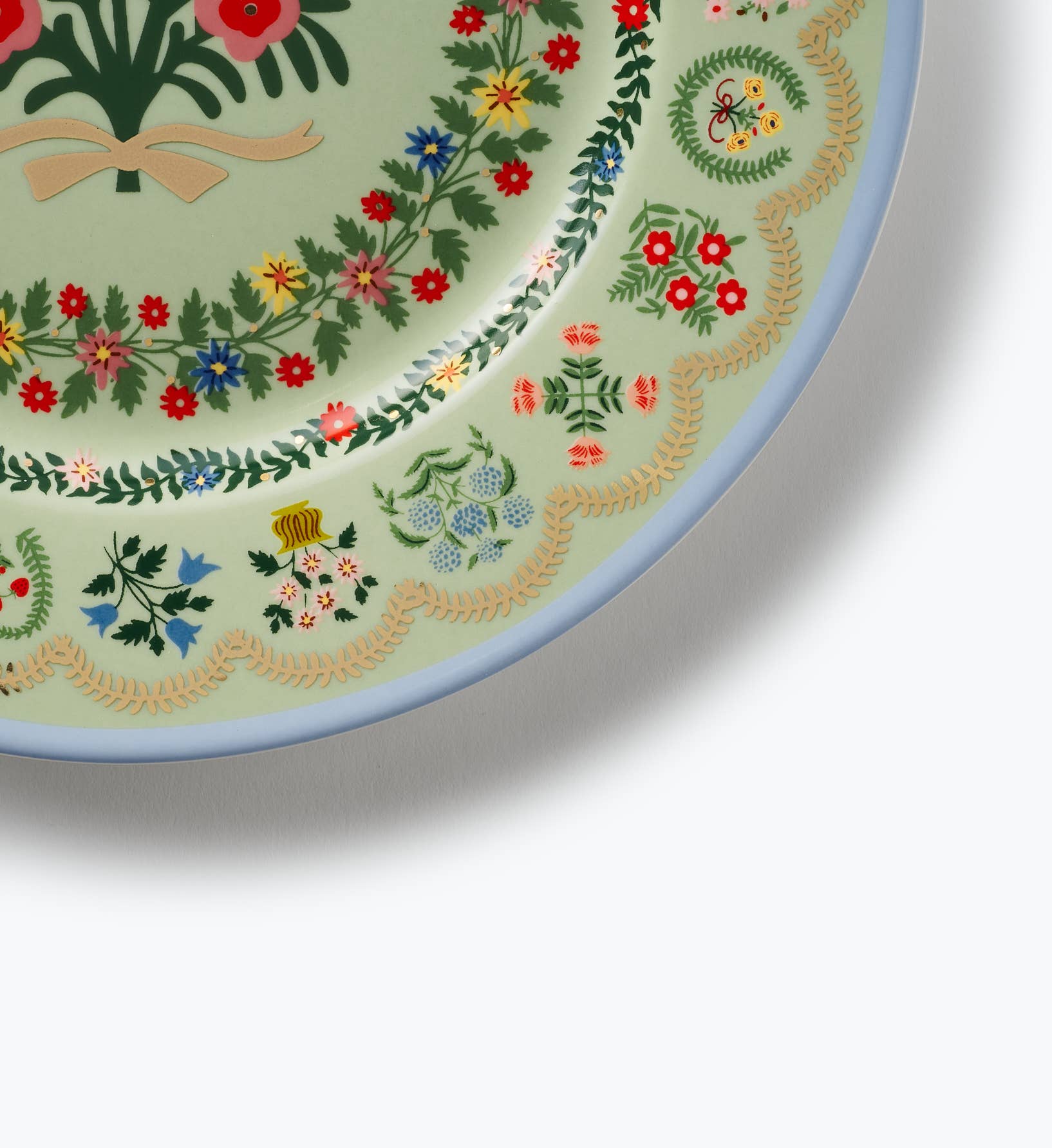 Rosette Porcelain Dessert Plate Set