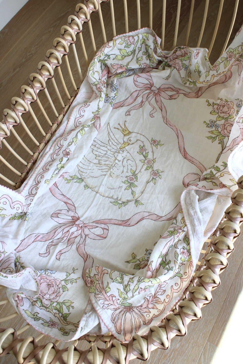 Ribbon Garden Muslin Blanket