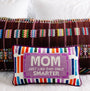 Mom Rules Needlepoint Pillow