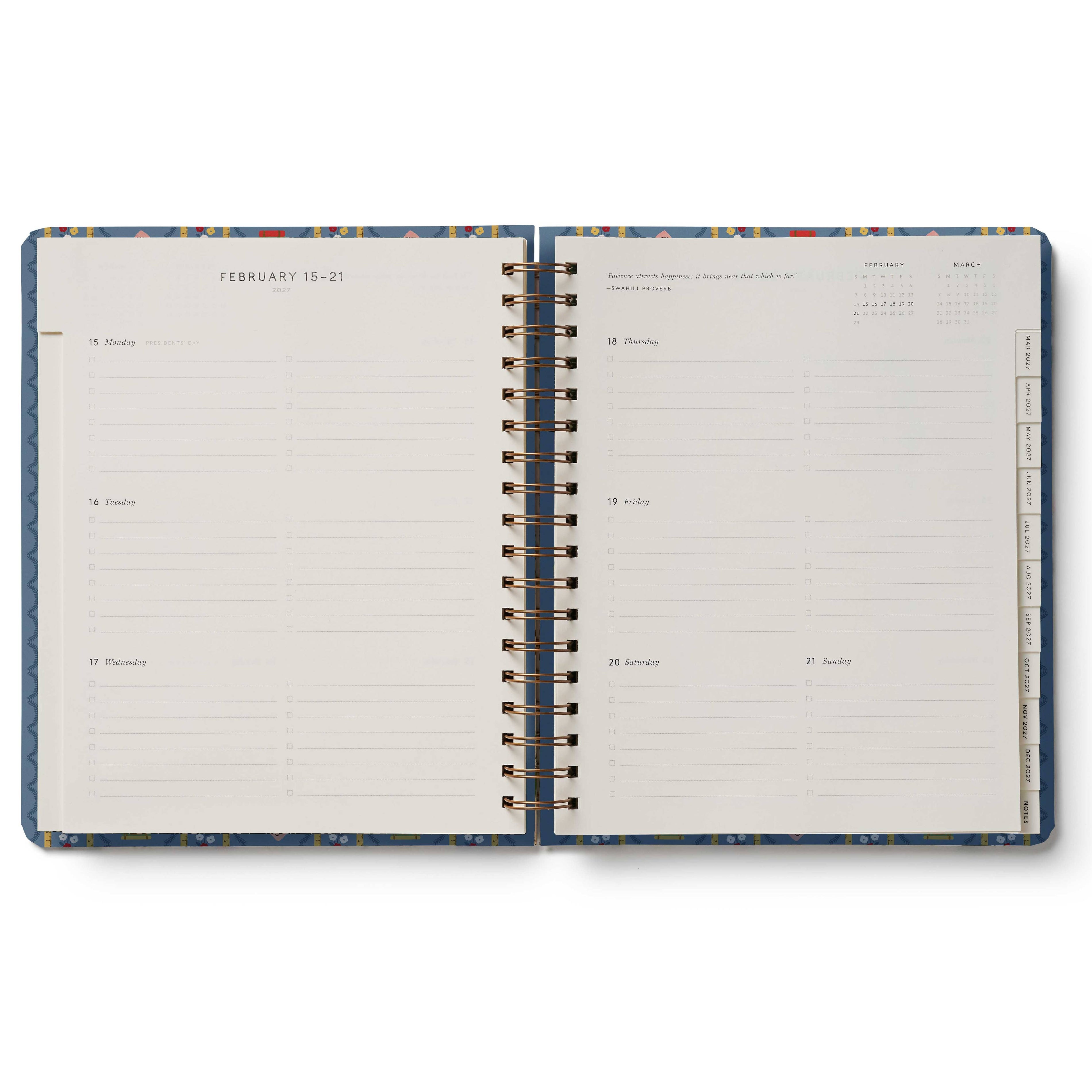 2027 Schoolhouse 17-Month Academic Hardcover Spiral Planner