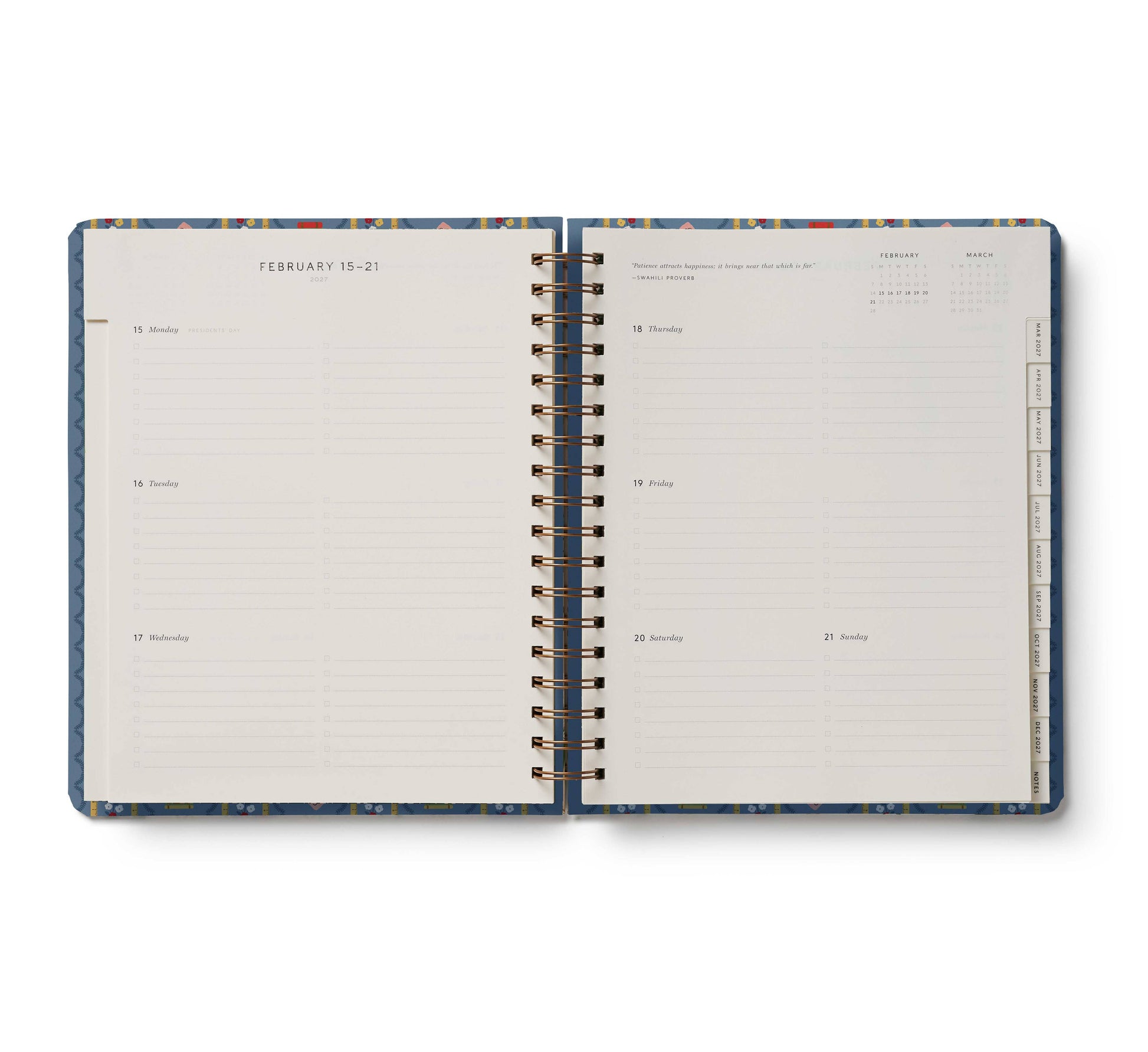 2027 Schoolhouse 17-Month Academic Hardcover Spiral Planner
