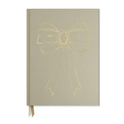 Foil Bow Bookcloth Hardcover Notebook