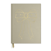 Foil Bow Bookcloth Hardcover Notebook